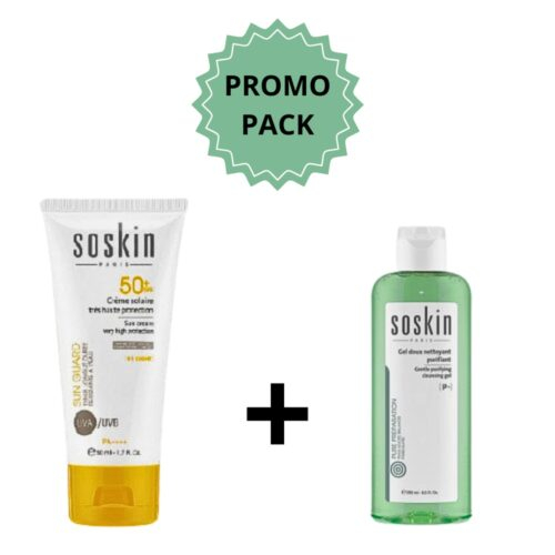 Pack Soskin Ecran Fluide Invisible Spf50 125mlgel Nett 100ml Pack