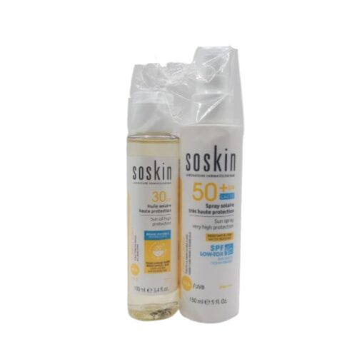 Pack Soskin Ecran Solaire Spray Spf50 150mlhuile Solaire Spf30 100ml Pack