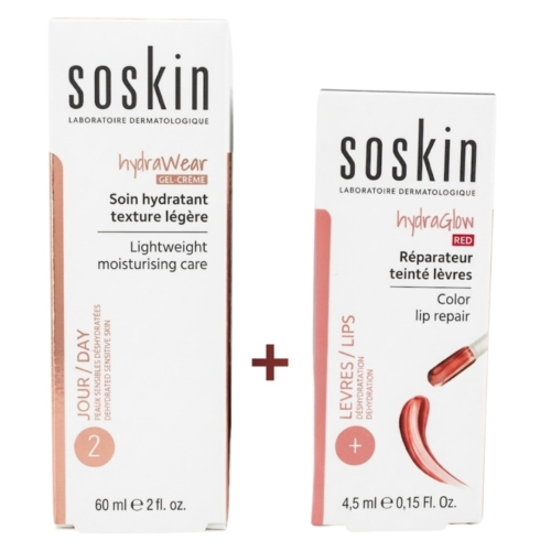 Pack Soskin Hydrawear Soin Hydratant Legerhydraglow Teinte Levres Duo Pack