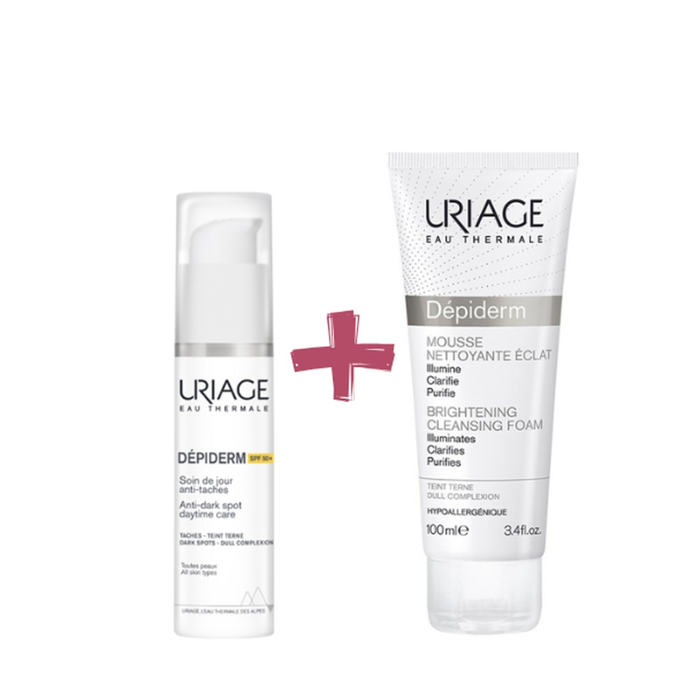 Pack Uriage Depiderm Spf50 30mldepiderm Mousse Nett 100ml Pack