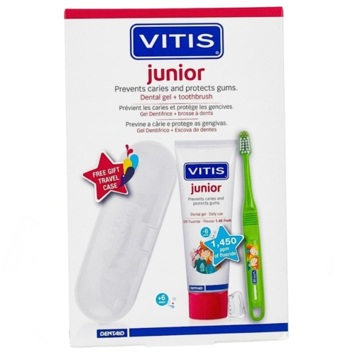 Pack Vitis Junior Gel Dentbrosse A Dentsboites Pack