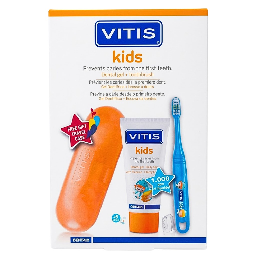 Pack Vitis Kids Gel Dentiftricebrosse A Dents 6mois Pack