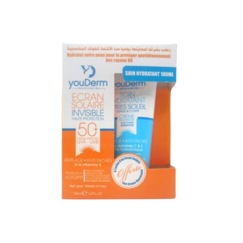 Pack Youderm Ecran Invisible Spf50 50mlapressoleil 100ml Hydratant Pack