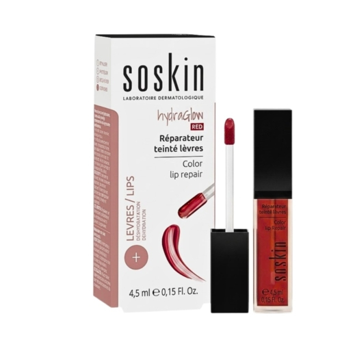 Soskin Hydraglow Red Reparateur Teinte Levres 45ml