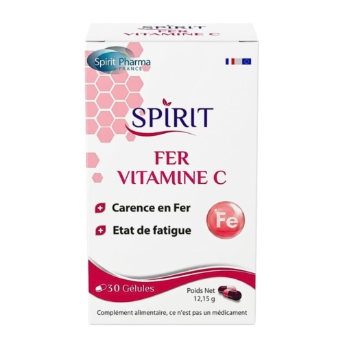 Spirit Pharma Fer Vitamine C 60 Gelules