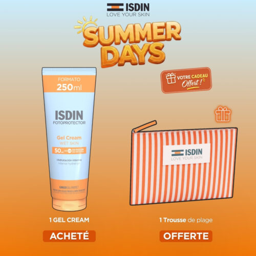 🎁 PACK 🎁 – ISDIN - (SUMMER'S DAY) 1 Gel-Cream SPF50 = 1 Trousse Orange OFFERTE