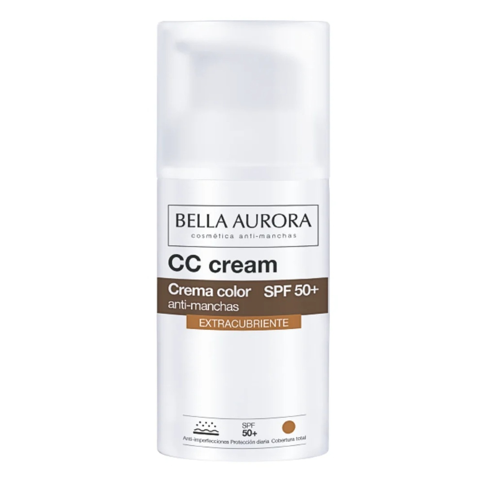 Bella Aurora Cc Creme Anti Taches Extra Couvrante Spf50 30ml