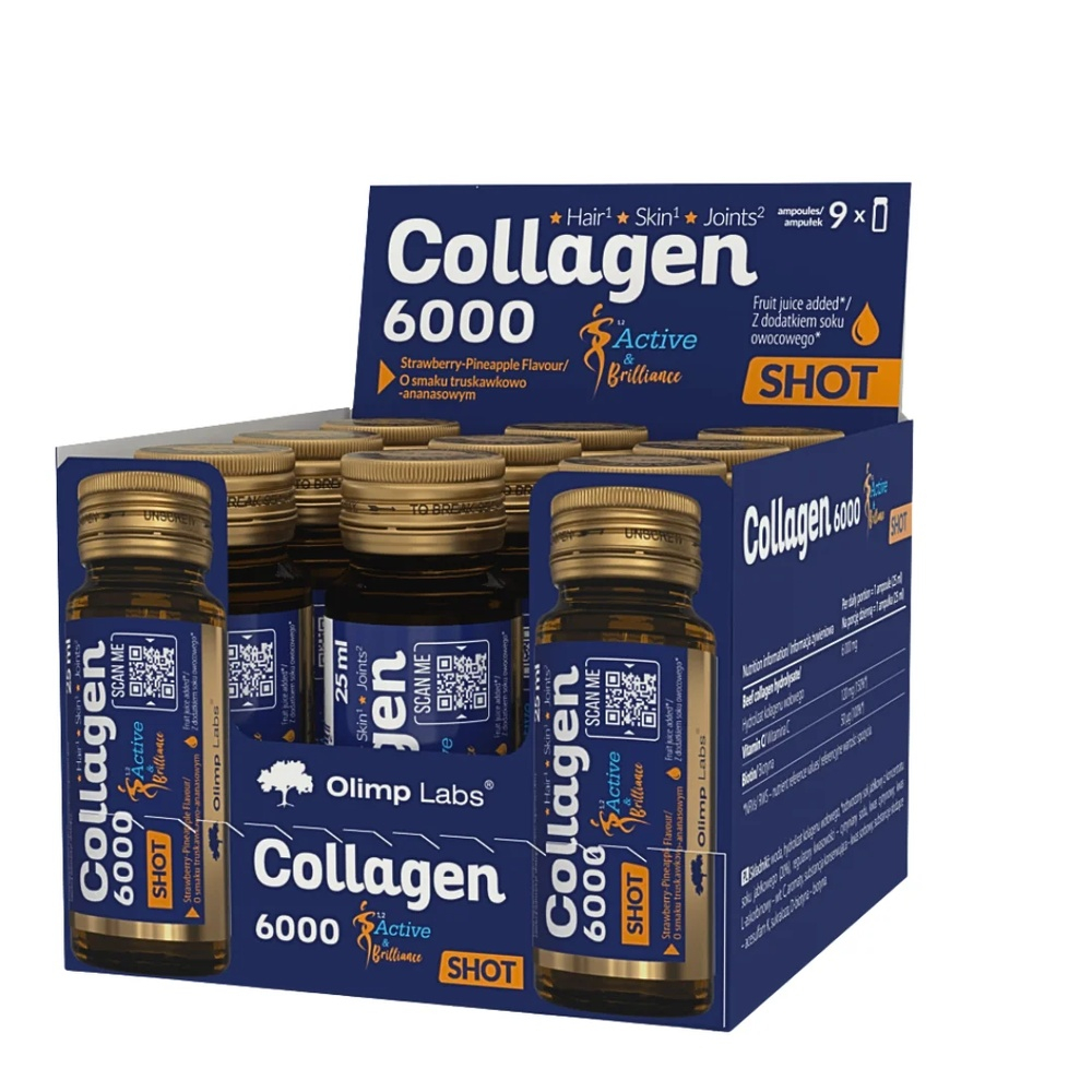 Olimp Labs Collagen 6000 Hair Skin Joints 9 Ampoules