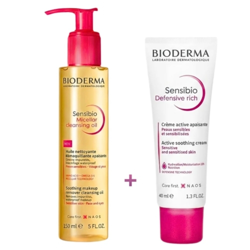 Pack Bioderma Sensibio Huile Micellaire 150mlsensibio Defensive Rich 40ml Duo Pack