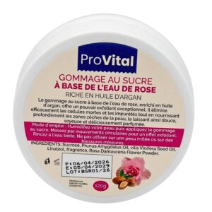 Pro Vital Gommage Au Sucre A Base De Leau De Rose 120g