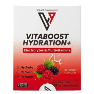 Vhealth Vitaboost Hydration Multivitamins Redberry Box Of 2 Tubes