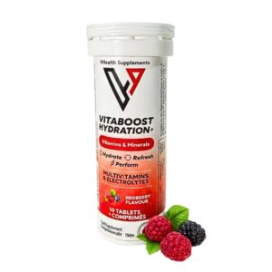 Vhealth Vitaboost Hydration Multivitamins Redberry Gout Fruit Rouge 10 Comprimes