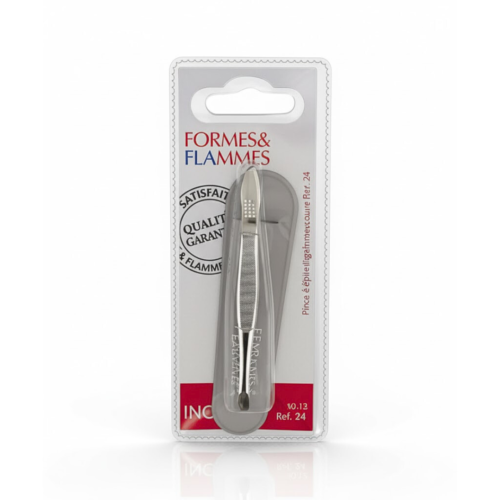 Formes&Flammes Pince A Epiler Acier Forge Nikele Longue Mors Carres 9cm Refrence 18