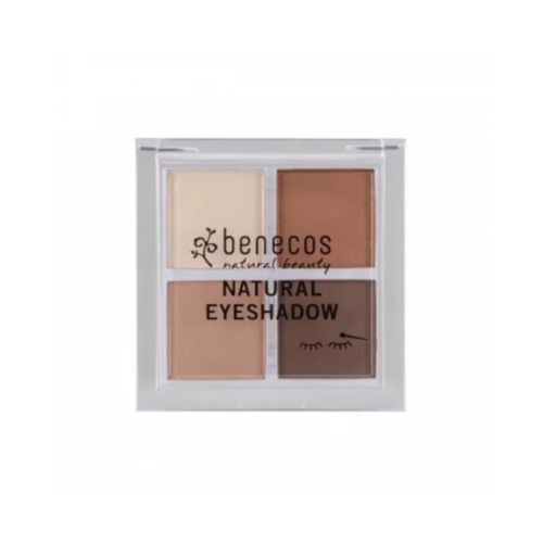 BENECOS - Natural Quatro Eyeshadow Coffee & Cream 8g