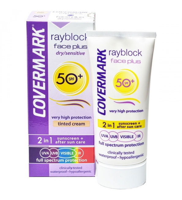 Covermark Rayblock Face Plus Teinte Dry Sensitive Spf50 50ml
