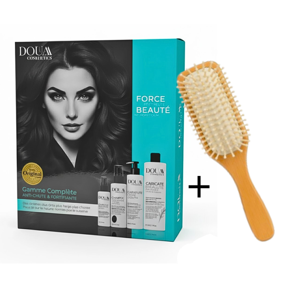 Douaa Cosmetics Pack Anti Chute Fortifiante Brosse Cheveux