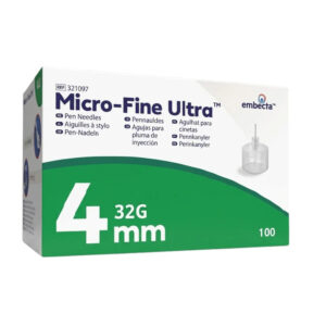 Embecta Micro Fine Plus Aiguille Insuline 32g 4mm Bte 100pcs