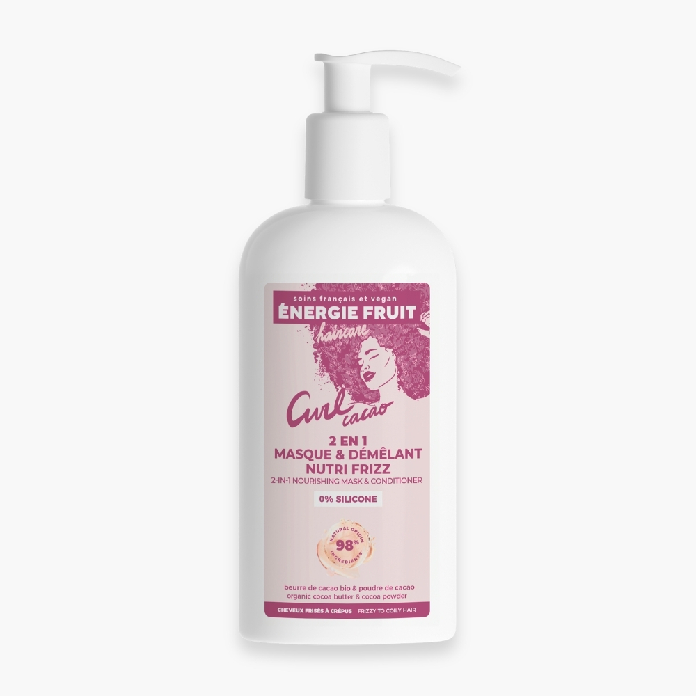 Energie Fruit Haircare Curl Cacao 2en1 Masque Et Demelant Nutri Frizz 300ml 5