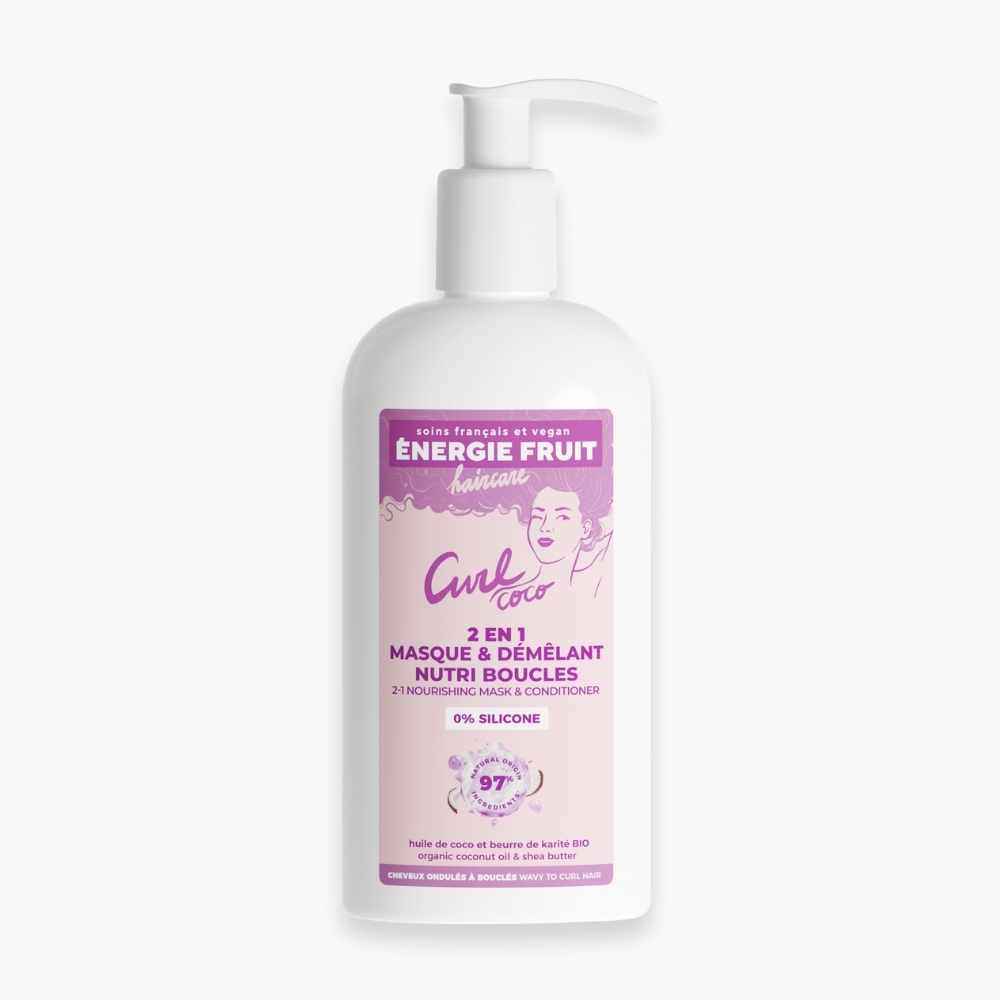 Energie Fruit Haircare Curl Coco 2en1 Masque Et Demelant Nutri Boucles 300ml 5