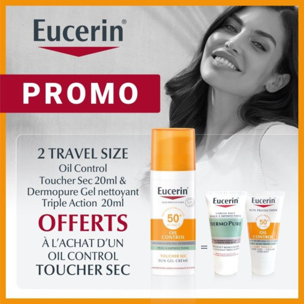 Eucerin Ecran Huile Controle 50mlhydro Protect Echdermopure Ech Pack