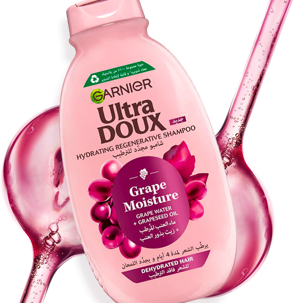 Garnier Ultra Doux Grape Moisture Shampoing 600ml