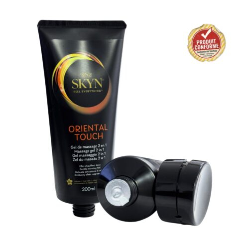 SKYN - Gel de Massage Oriental Touch 2en1 (Senteurs Subtiles) - 200ml – (EMBALLAGE ENDOMMAGÉ)