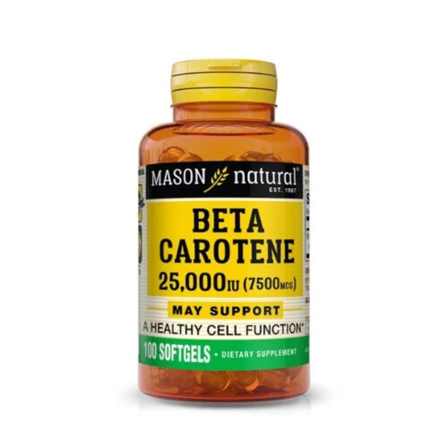 Mason Natural Beta Carotene 100 Softgels 1228 100a 1