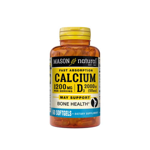 Mason Natural Calcium Vit D3 60 Softgels 1618 60