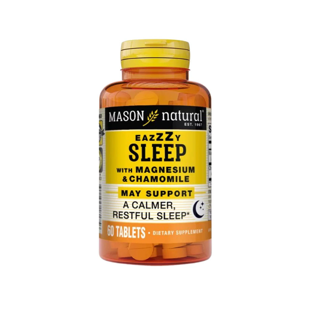 Mason Natural Eazzzy Sleep With Magnesium Chamomile 60 Tablets