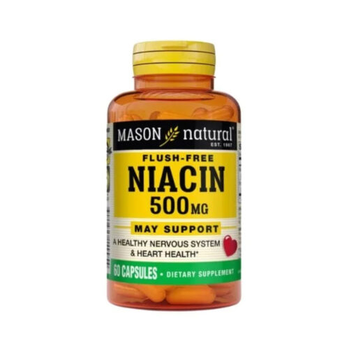 Mason Natural Flush Free Niacin 500mg 60 Capsules 1499 60 1