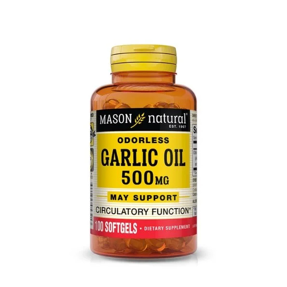 Mason Natural Garlic Oil 500 Mg 100 Softgels 532 100 1