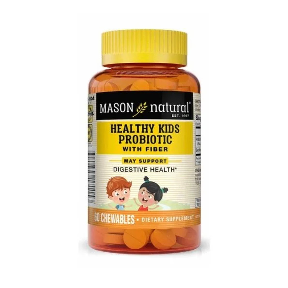 Mason Natural Healthy Kids Probiotic With Fiber 60 Tablets 1711 60a 1