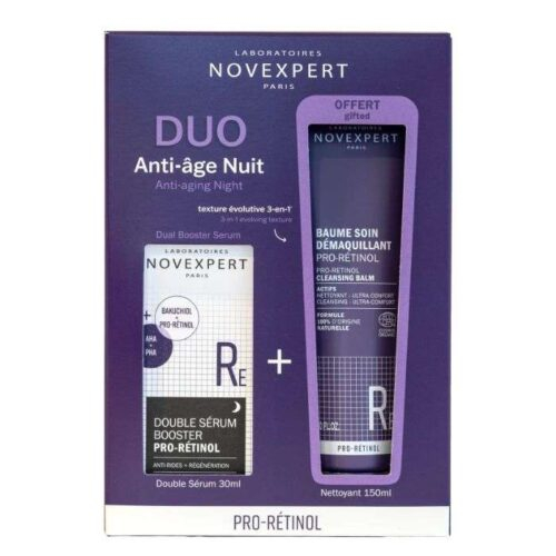 Novexpert Pro Retinol Double Serum 30ml Baume Demaquillant Offert