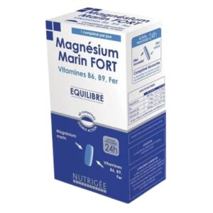 Nutrigee Magnesium Marin Fort Vitamines B6 B9 Fer 30 Comprimes