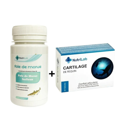 Nutrilab Foie De Morue 30cpscartilage De Requin 60gelules