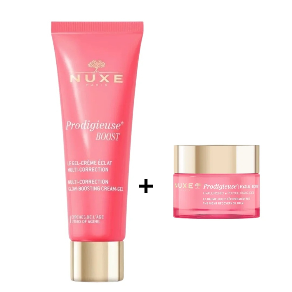Nuxe Duo Pack Prodigieuse Boost Gel Cr Eclat 40ml Baume Huile Ech