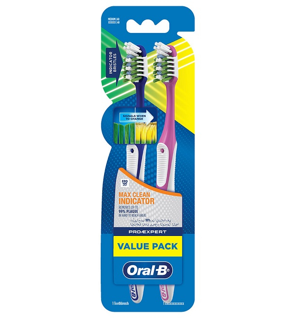 Oral B Bad Pro Expert Maxi Clean Indicateur Soft Lot De 2