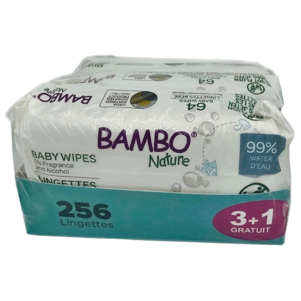 Pack Bambo Nature Lingettes Pack 64pcs 31 Pack