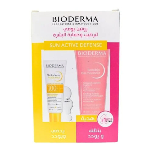 Pack Bioderma Photoderm Duo Pack Fluide Max Invisible Spf100sensibio Gel Mouss