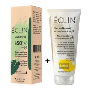 Pack Eclin Ecran Solaire Matifiantepores Spf50 Gel Nettoyant 50ml Pack