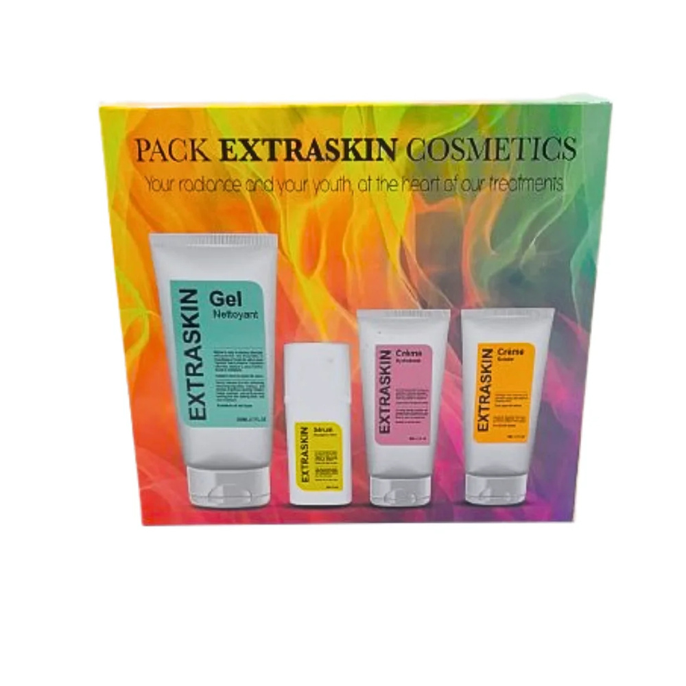 Pack Extraskin Packgel Nett 200mlserum 30mlcr Hyd 50mlcr Solaire 50ml