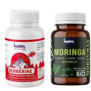 Pack Hydra Plus Berberine 120 Gelule Moringa 60 Comprmes Pack
