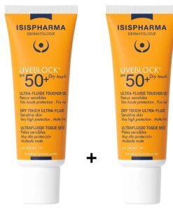 Pack Isispharma Uveblock Dry Touch Ultra Fluide Spf50 2 X 40ml Pack