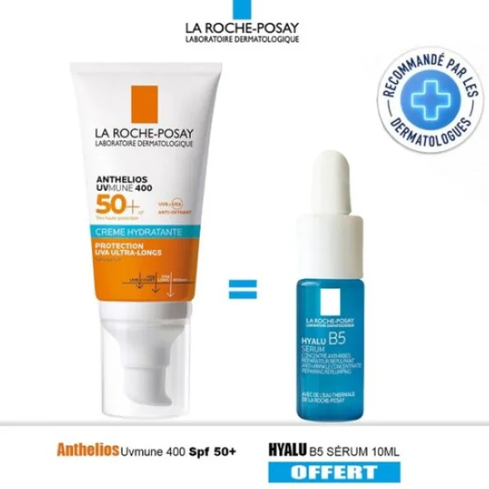 Pack La Roche Posay Rp Anthelios Cr Fondante Uvmune 400 50mlhyalu B5 Ech Pack