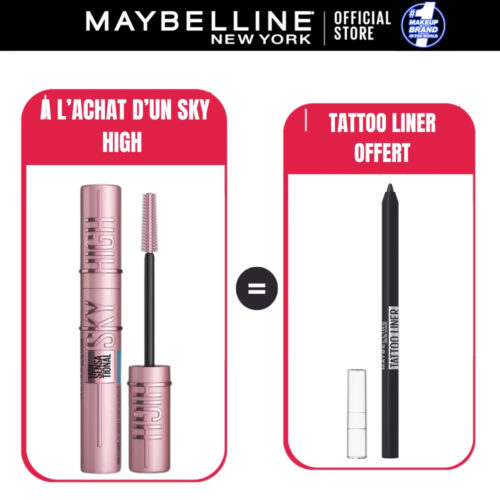 Pack Maybelline Pack Sky High Mascara Tatto Liner 900 Deep Onyx Pack