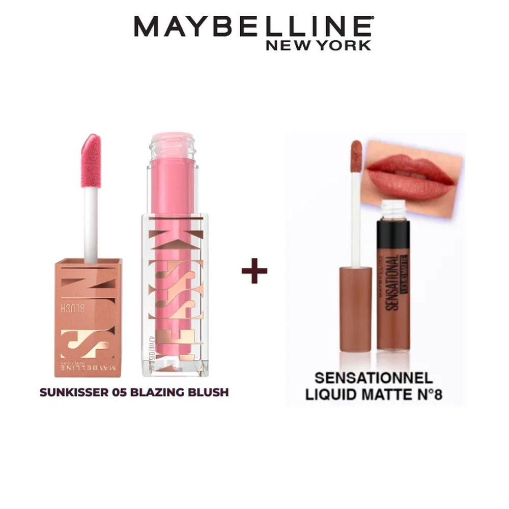 Pack Maybelline Sun 05 Blazing Blush 47mlsansational Liquid N08 Pack
