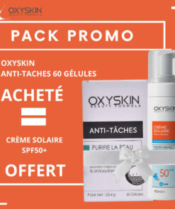 Pack Oxyskin Anti Taches 60 Gelulesecran Solaire Ps Spf50 40ml Pack