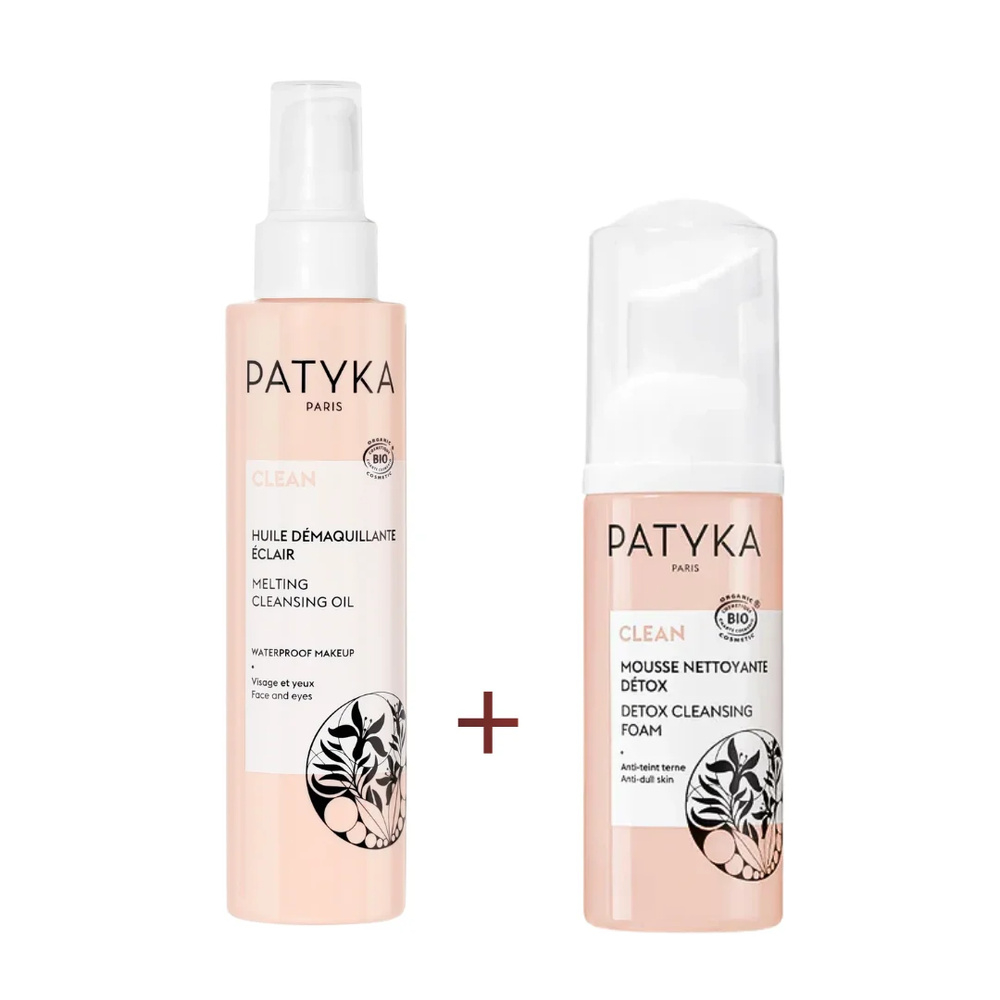Pack Patyka Clean Huile Demaquillante 150mlmousse Nettoyant 150ml Pack