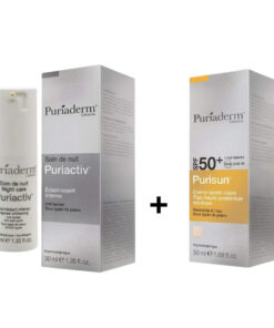 Pack Puriaderm Puriactiv Soin Nuit Ecran Teinte Claire Spf50 Pack