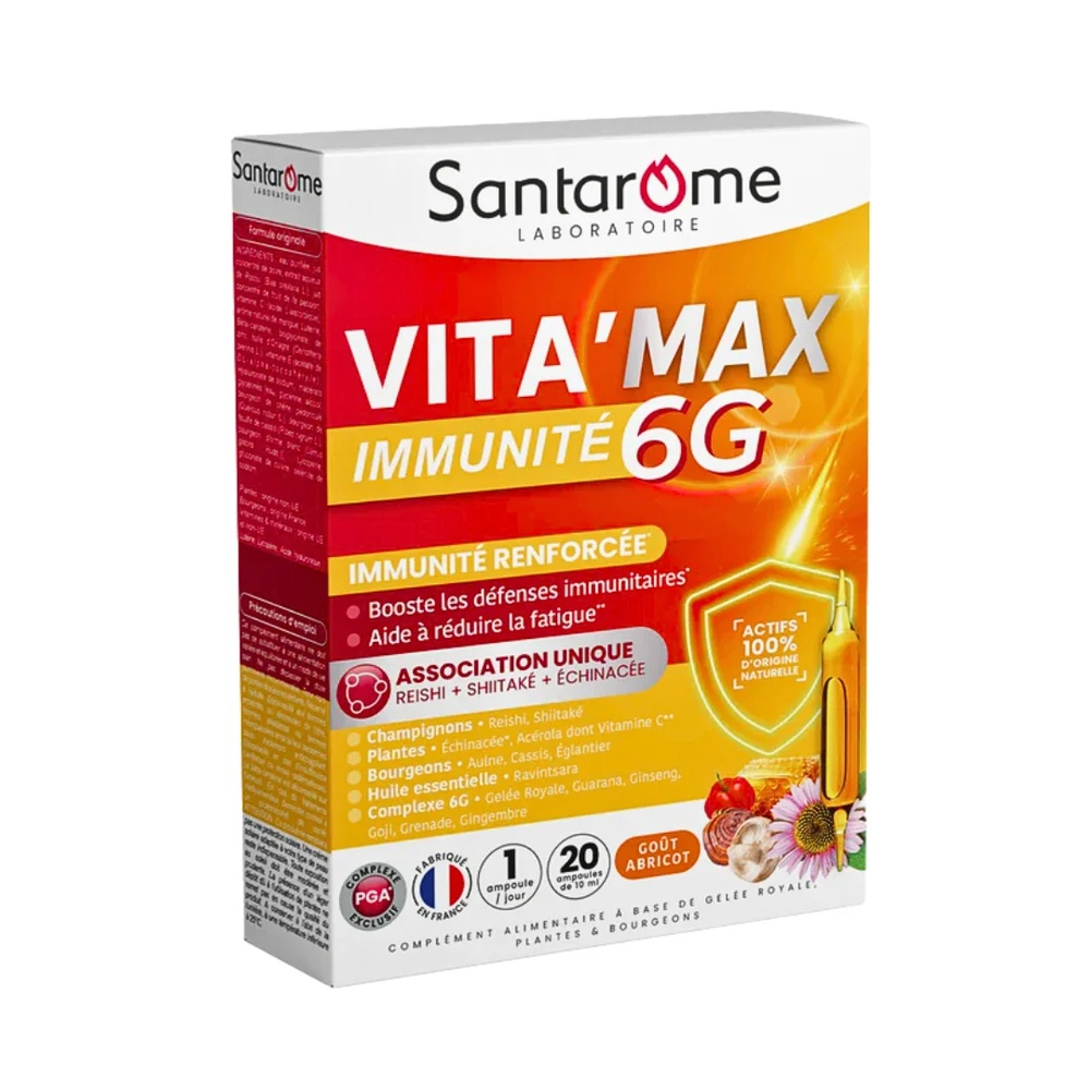 Santarome Vitmax 6g 20ampoules X 10ml